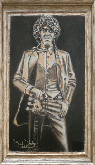 Phil Lynott. Portrait Of The Statue