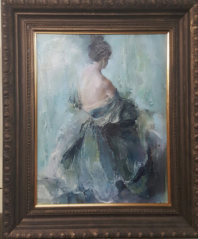 A Lady Dressing - Green Gallery