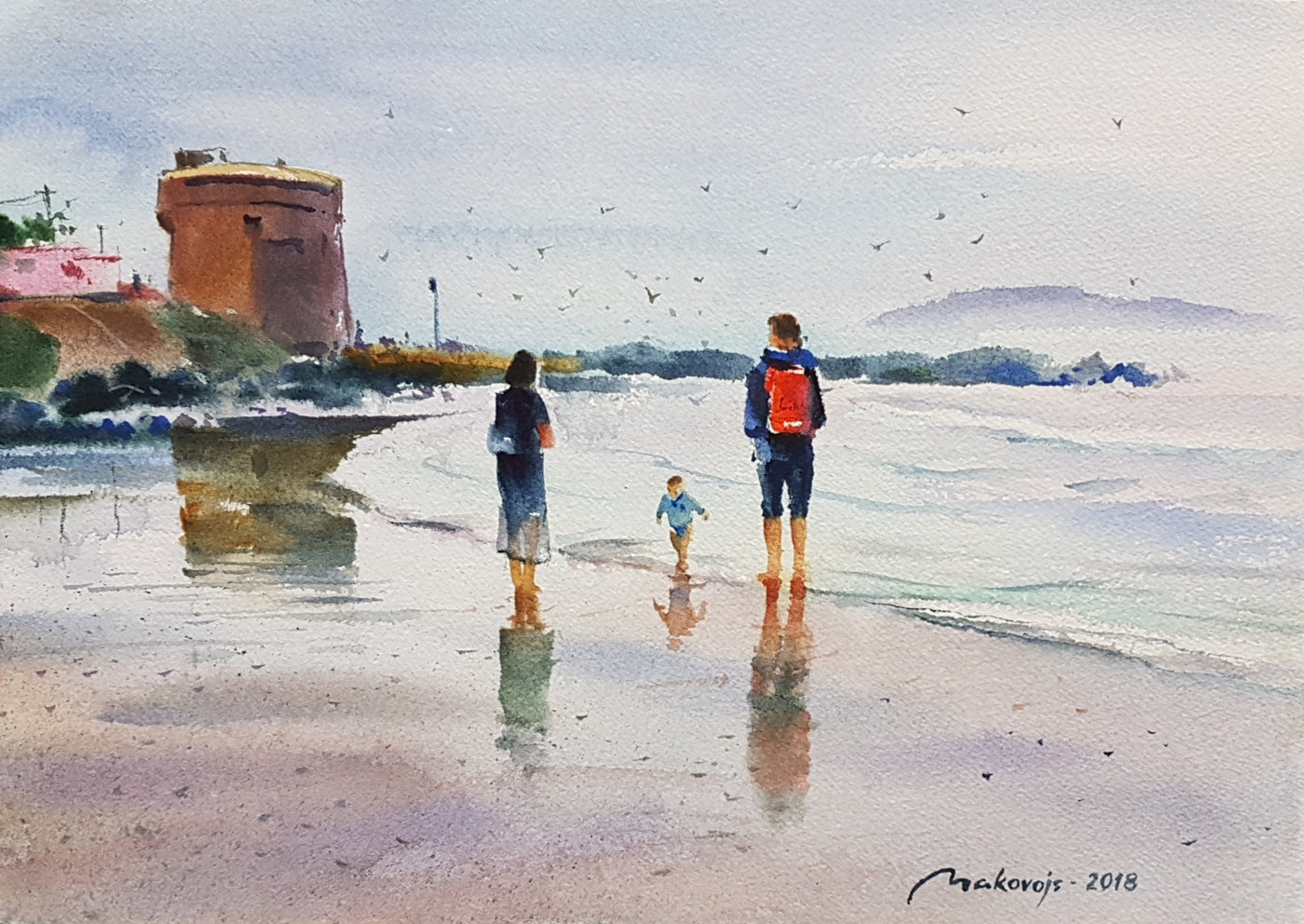 Strolling On The Beach, Donabate