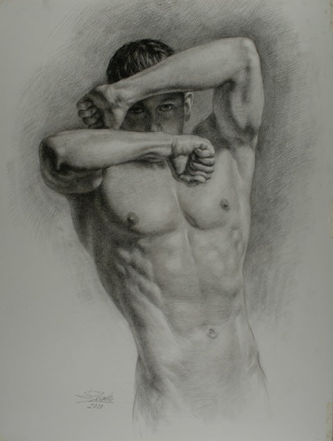 Male Nude 1 by Serguei Zlenko