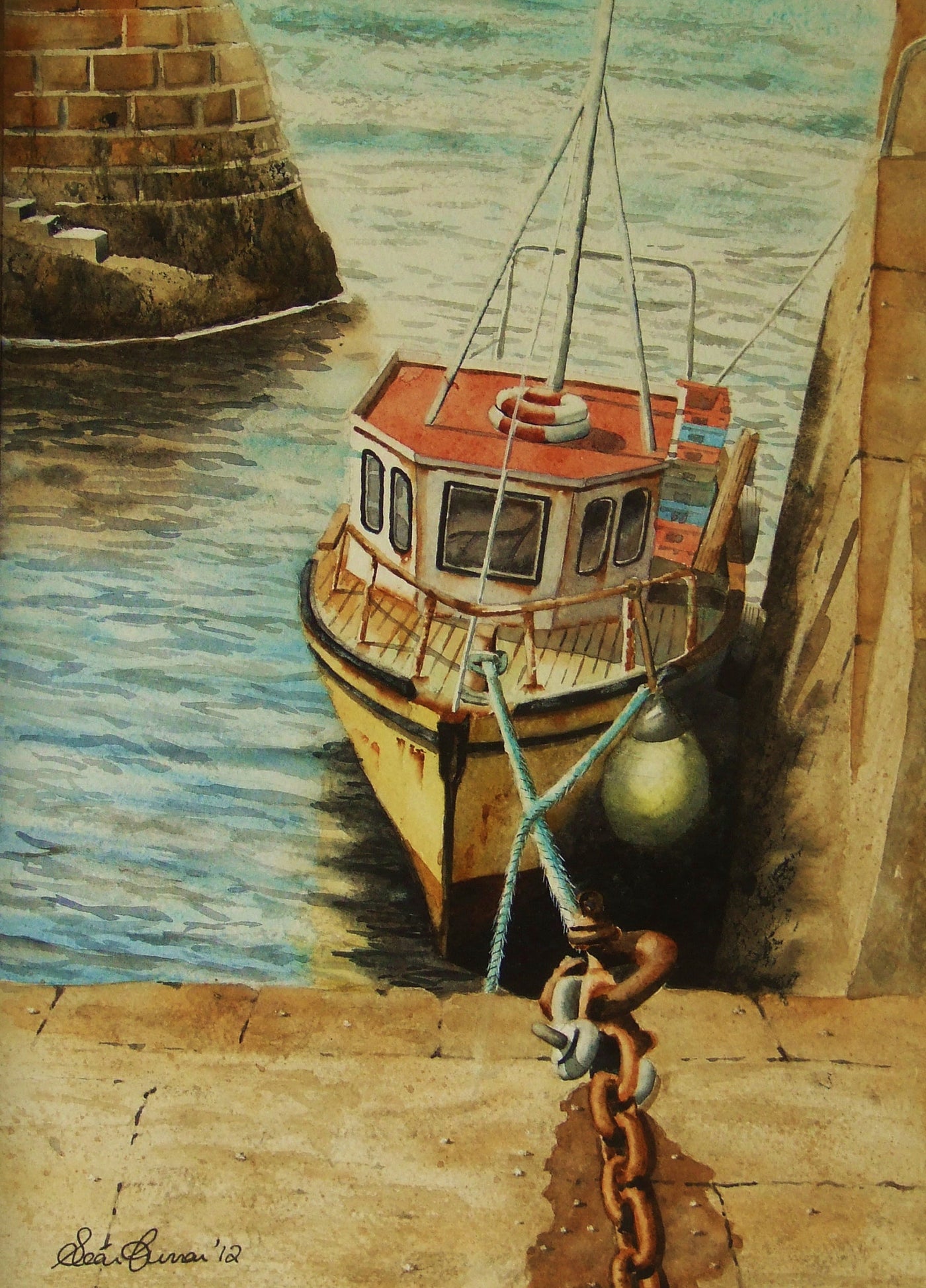 Trawler at Fethard Quay - Green Gallery
