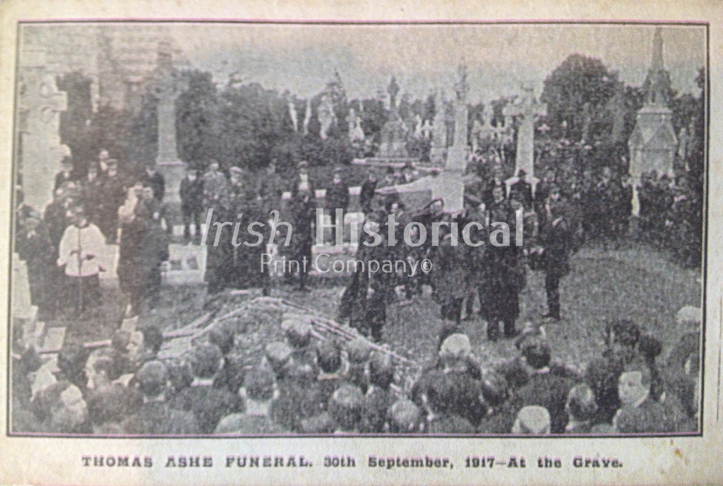 Thomas Ashe Funeral, 30th September, 1917 - At the Grave - Green Gallery