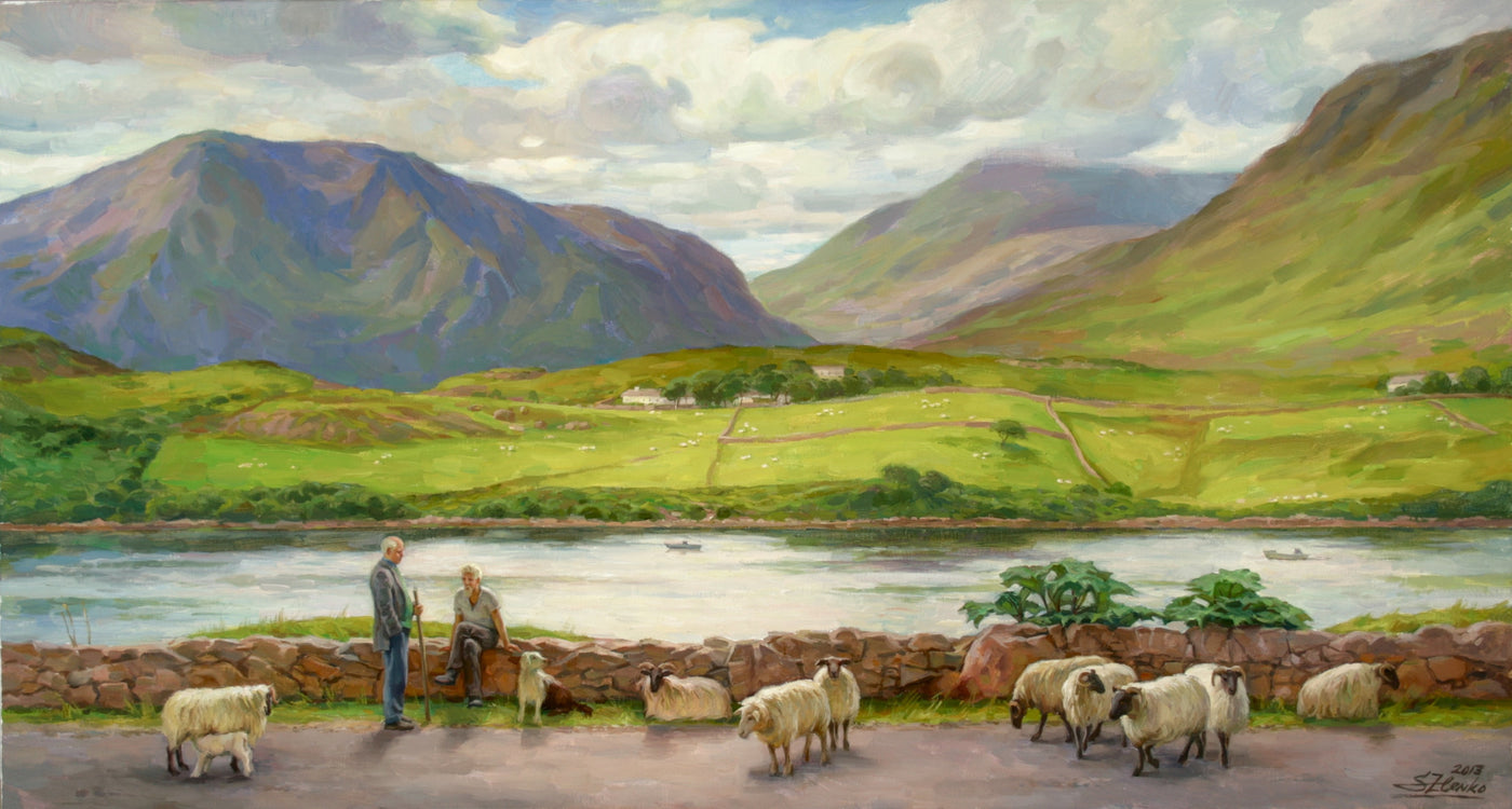 Shepherds In Conversation. Lennane. Connemara
