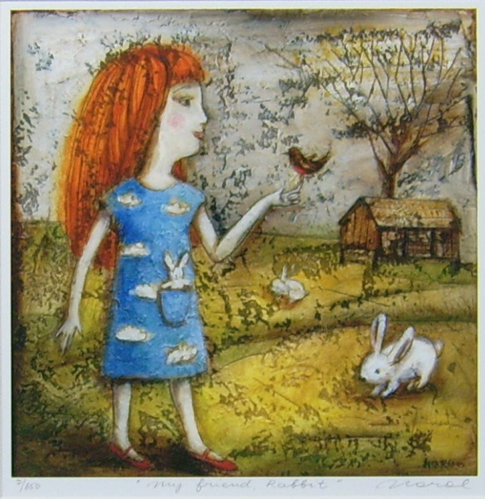 My Friend, Rabbit by Ludmila Korol - Green Gallery