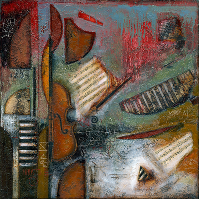 'Ode To A Violin' - Green Gallery