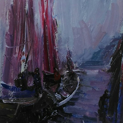 Purple paintings
