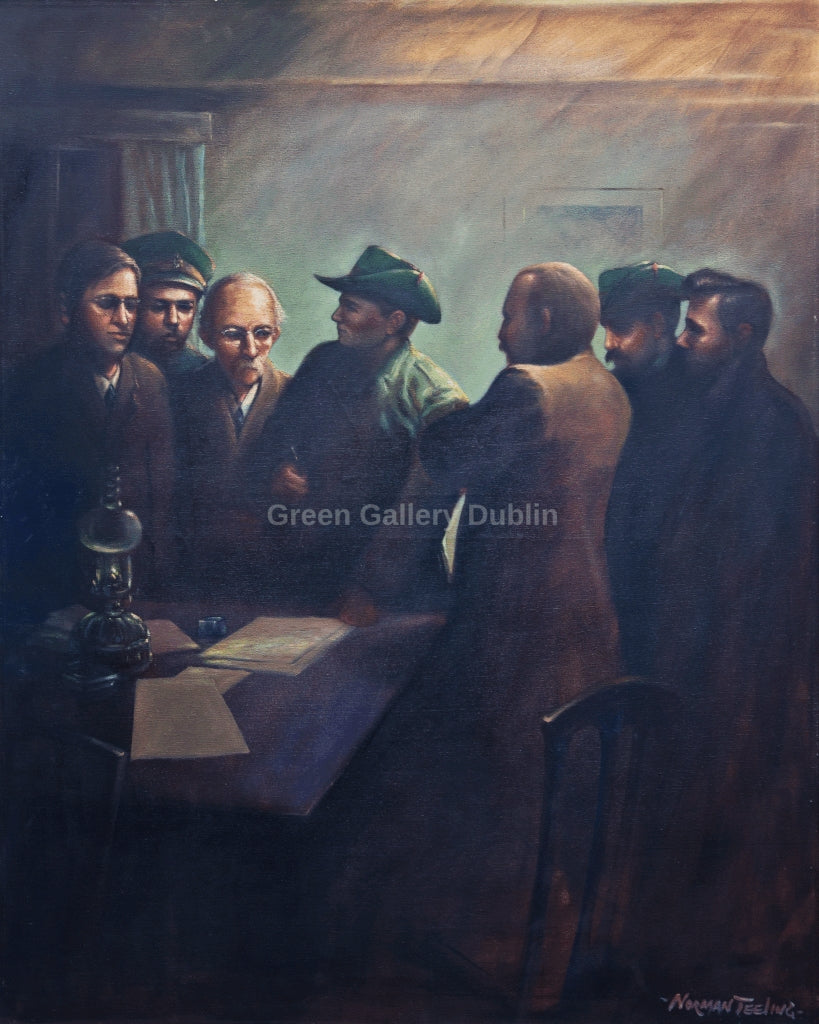 Signing Of The Proclimation Inside The GPO – The Green Gallery Dublin