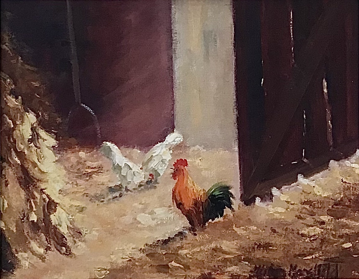 Chickens In The Barn