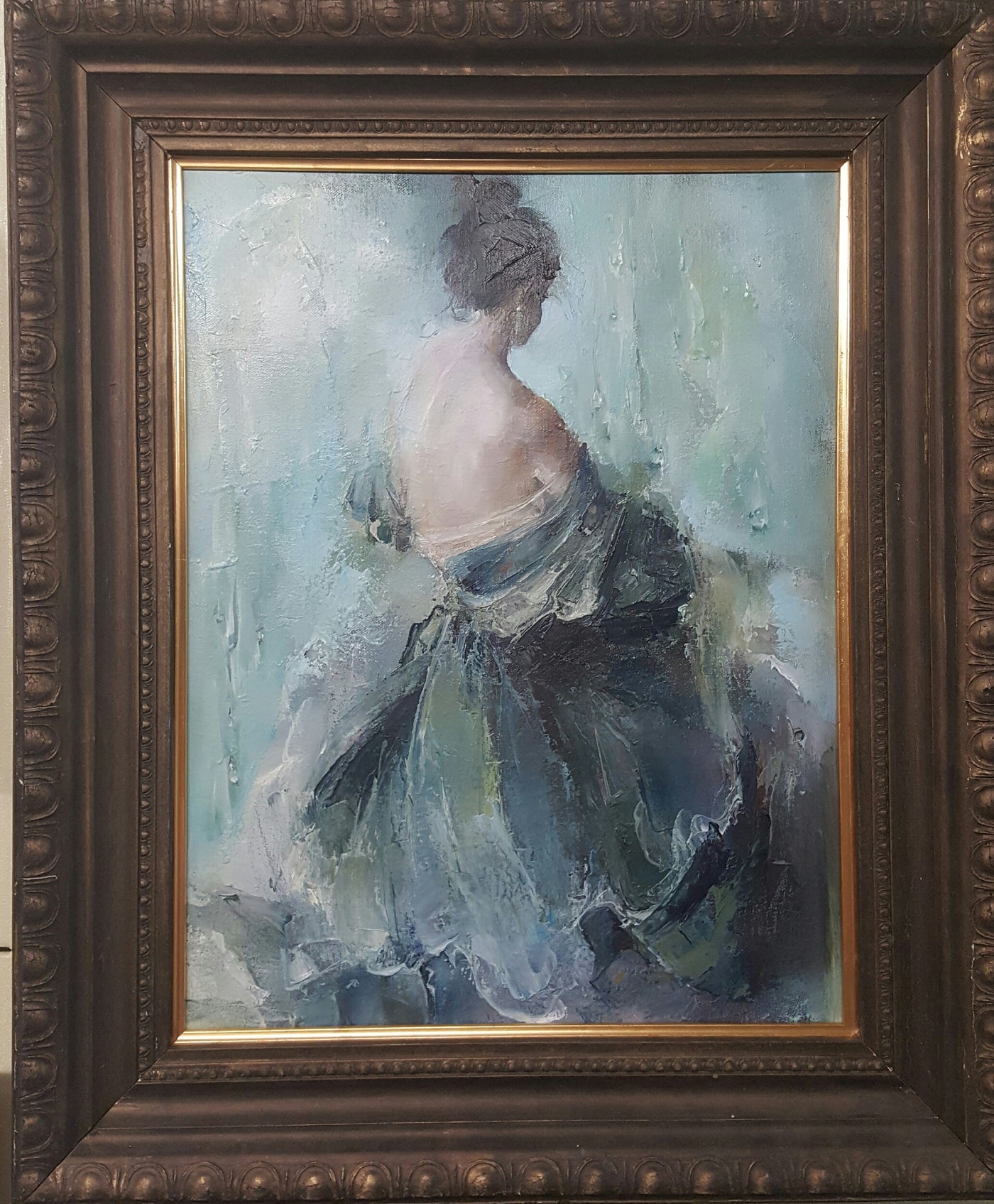 A Lady Dressing - Green Gallery