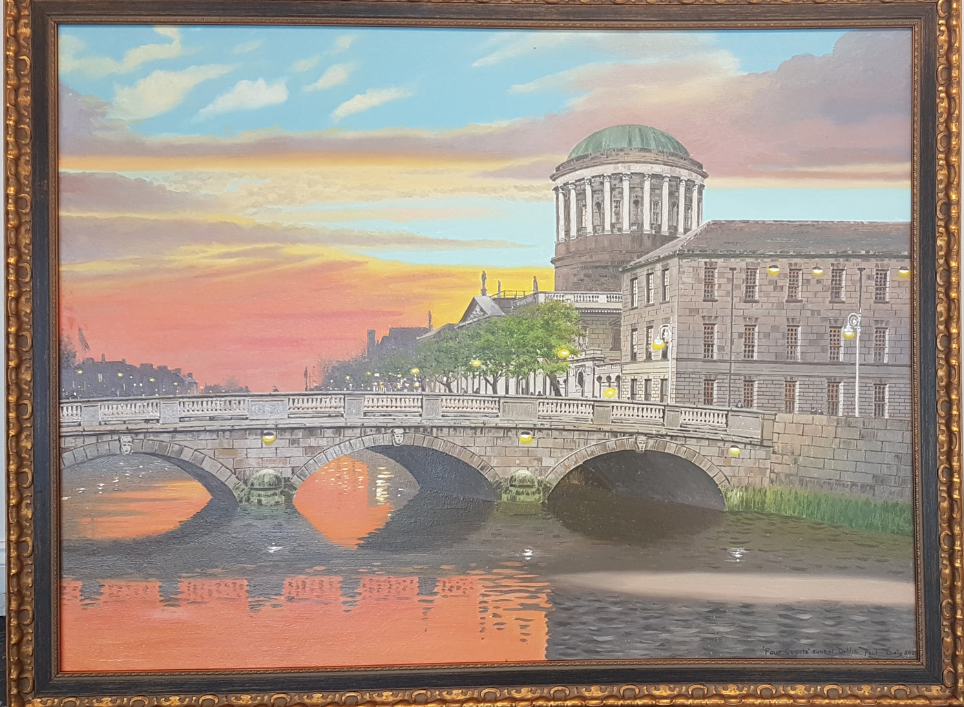 The Four Courts At Sunset