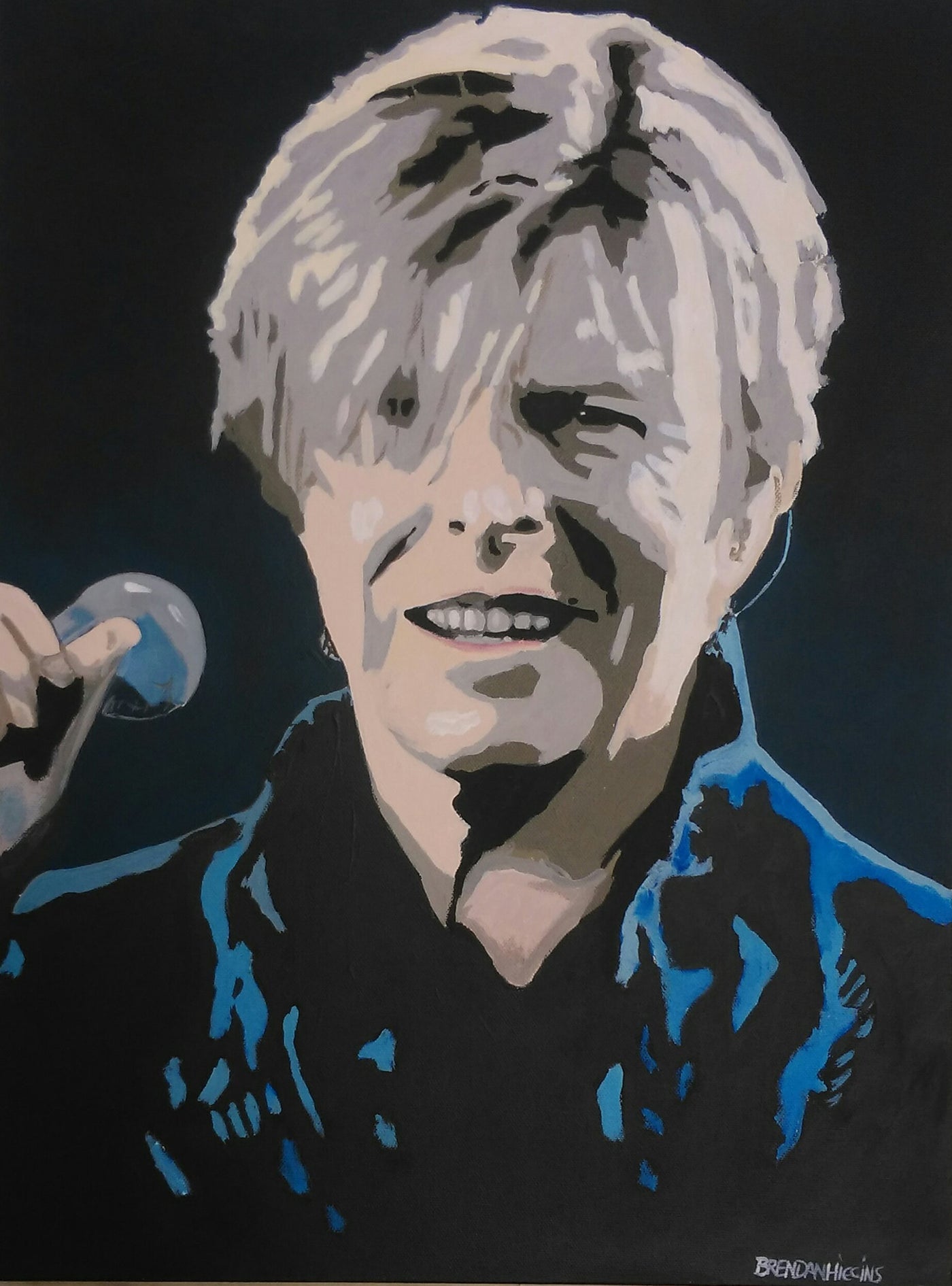 'Bowie Smile' by Brendan Higgins - Green Gallery