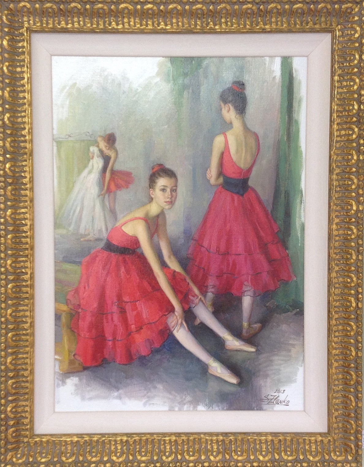 Dancers In Red - Green Gallery