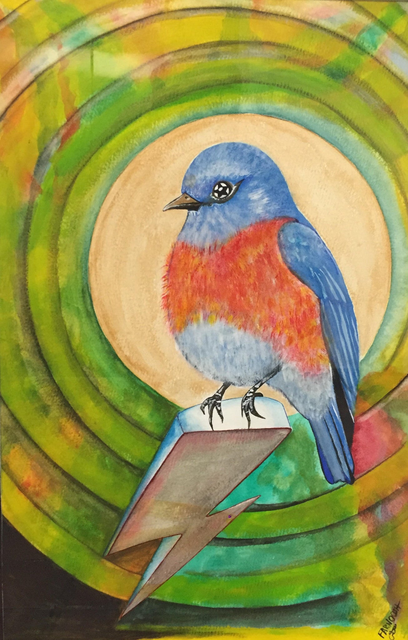 'Free Bluebird' by Farnoosh Rahimi - Green Gallery