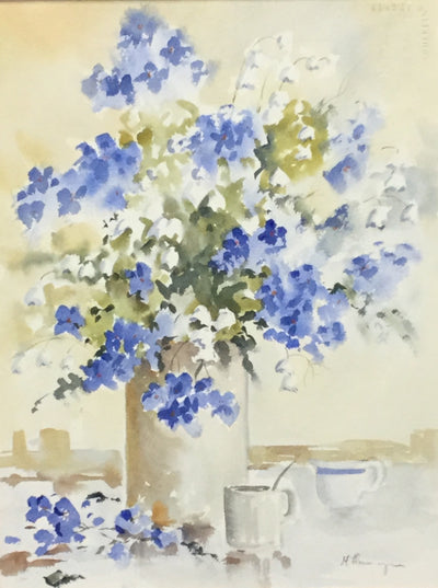 Still Life With Blue Flowers