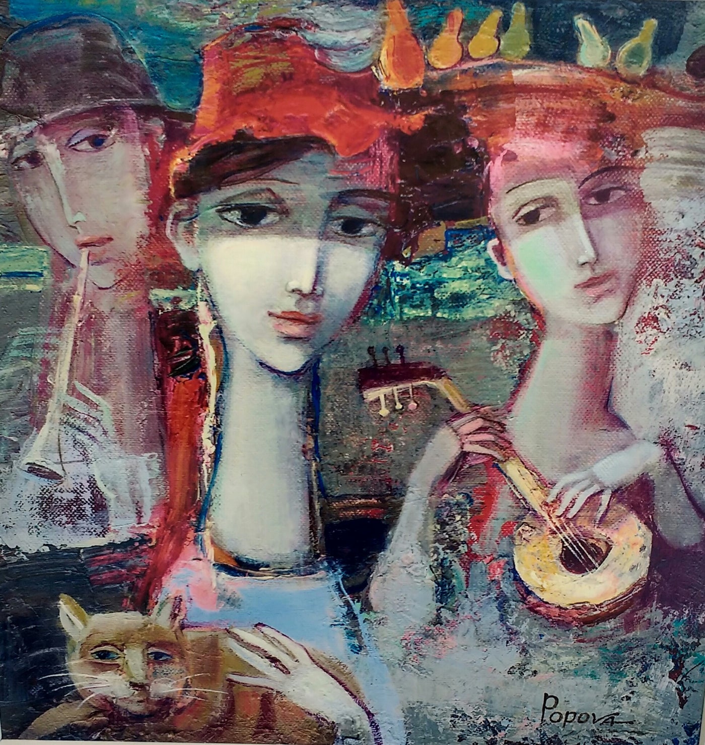 The Musicians by Oksana Popova - Green Gallery