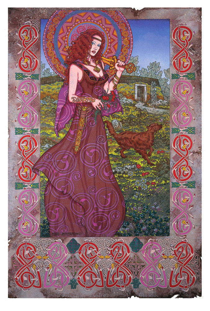 'Medb Queen Of Connacht' by Jim FitzPatrick - Green Gallery