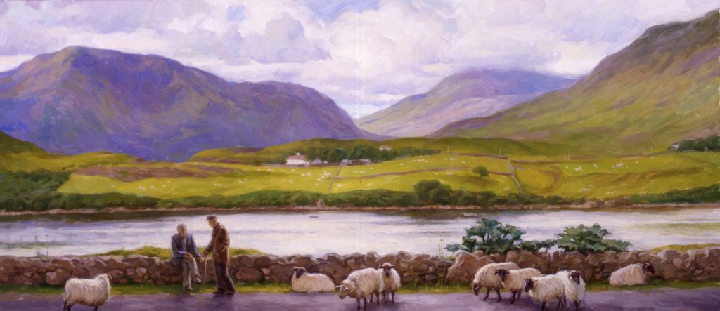 Shepherd with Sheep, Leenane