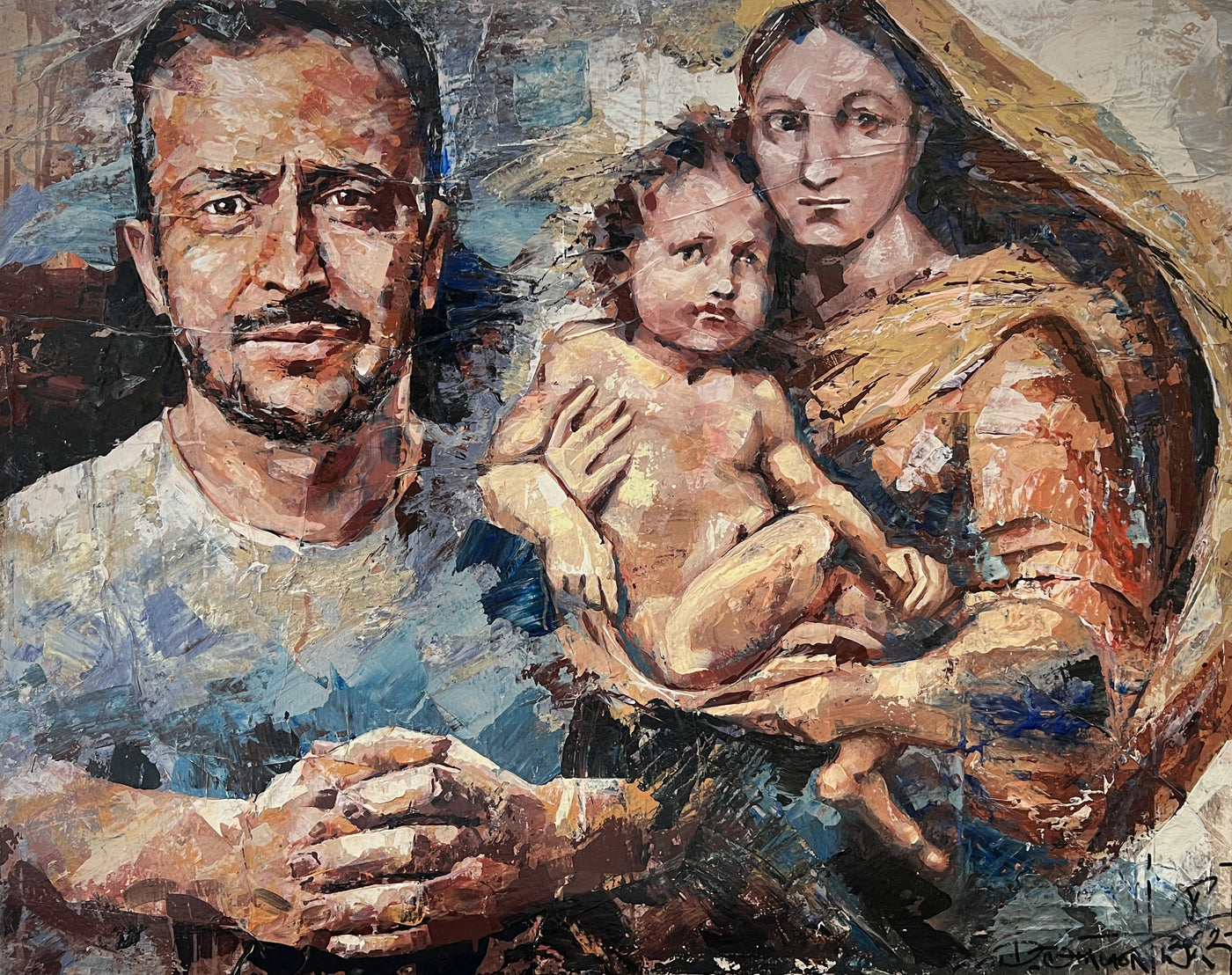 Zelenski NO WAR. Raphael Madonna And Child.