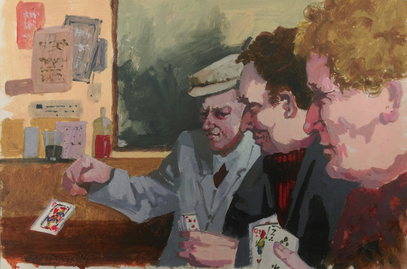 Card Game. Inishmór by John Skelton(1925 Armagh-2009 Dublin) - Green Gallery