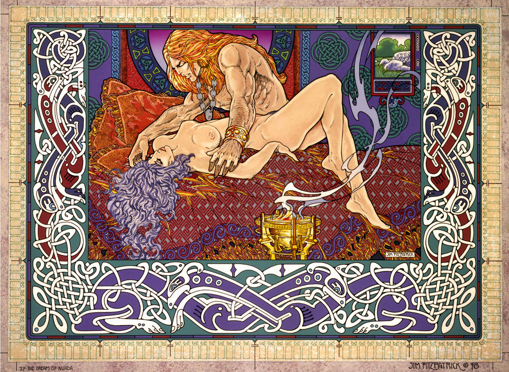 The Dream Of Nuada by Jim FitzPatrick - Green Gallery