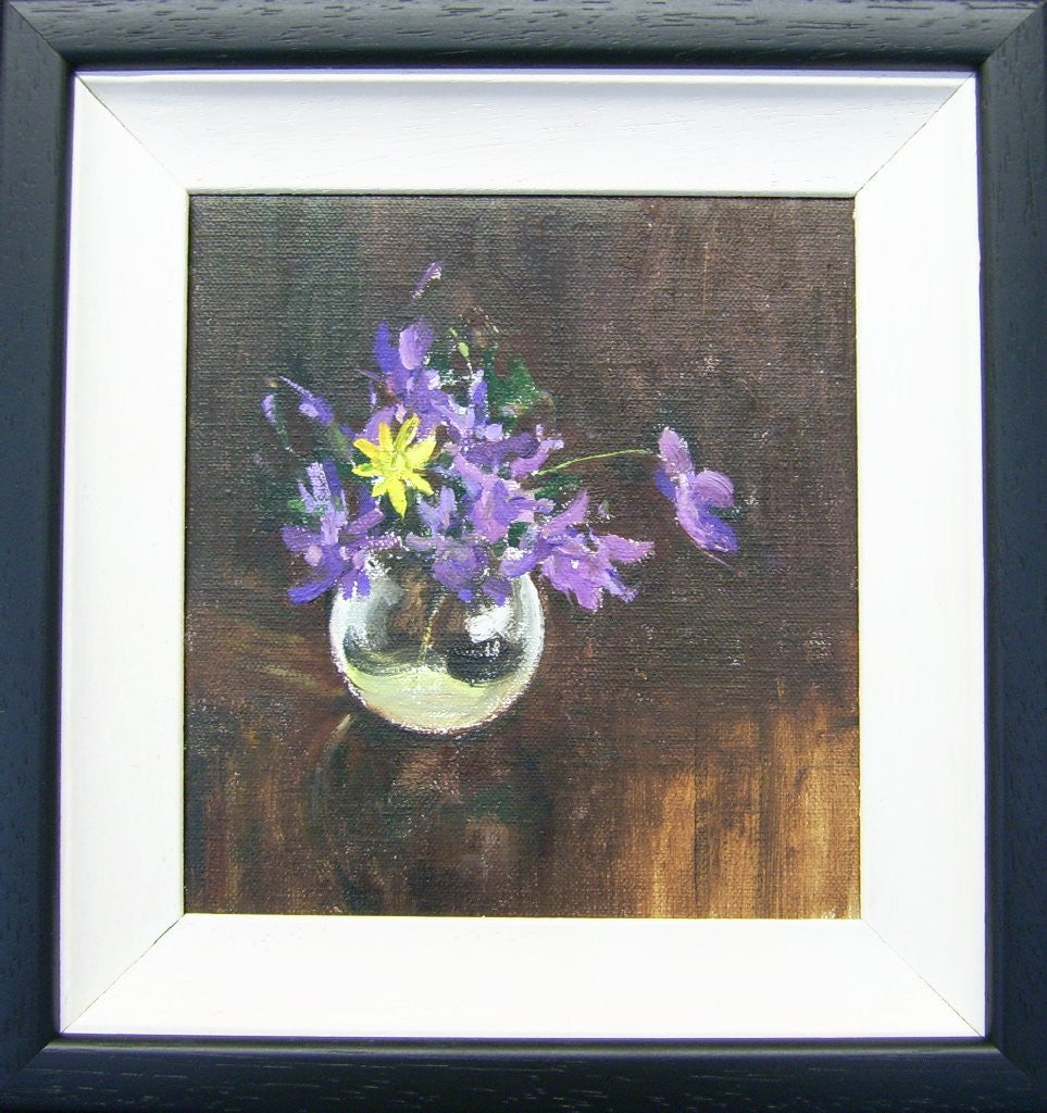 Violets in a Perfume Bottle by Andriy Ozernyy - Green Gallery