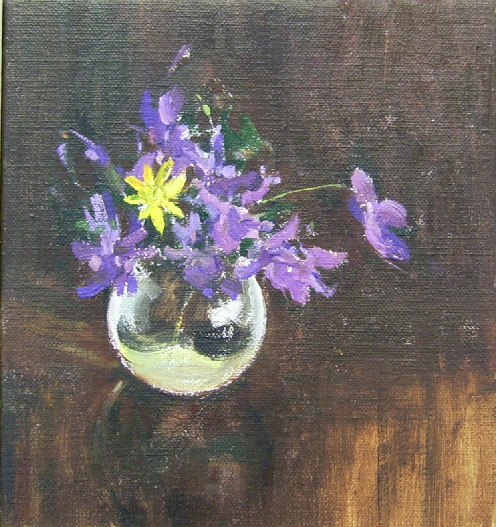 Violets in a Perfume Bottle by Andriy Ozernyy - Green Gallery
