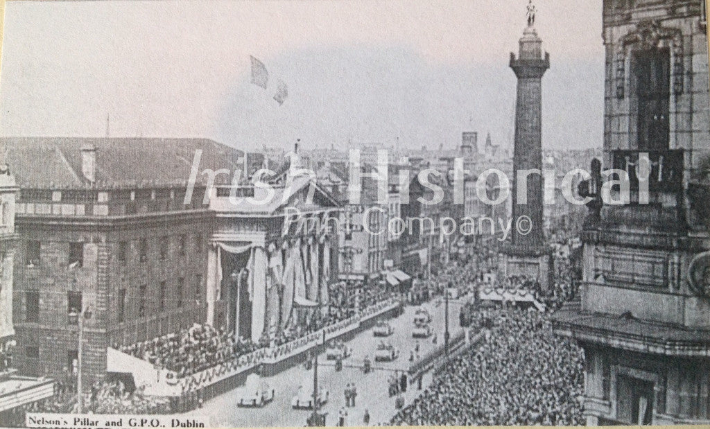 Nelson's Pillar and G.P.O, Easter Parade - Green Gallery