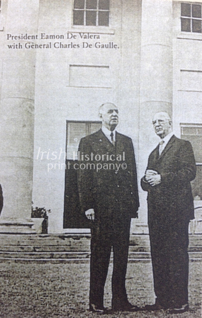 President Eamon de Valera with General Charles de Gaulle - Green Gallery