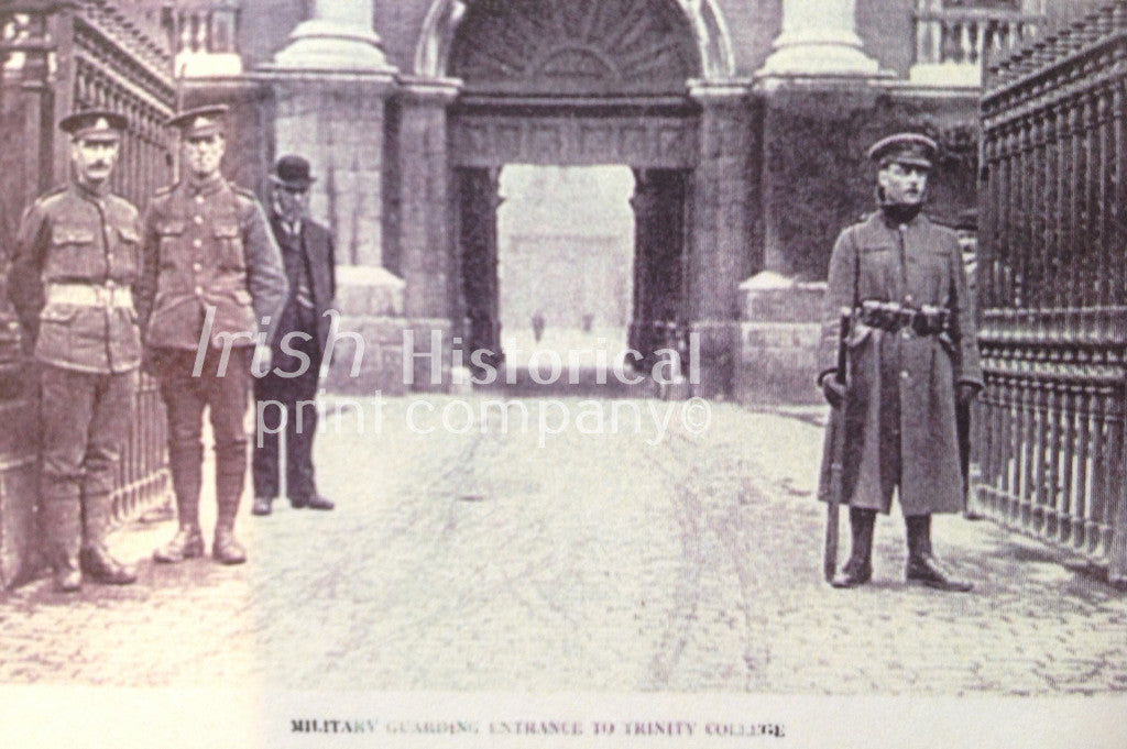 Military Guarding Entrance to Trinity College - Green Gallery