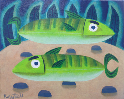 "Fish On Patrol" by Graham Knuttel - Green Gallery