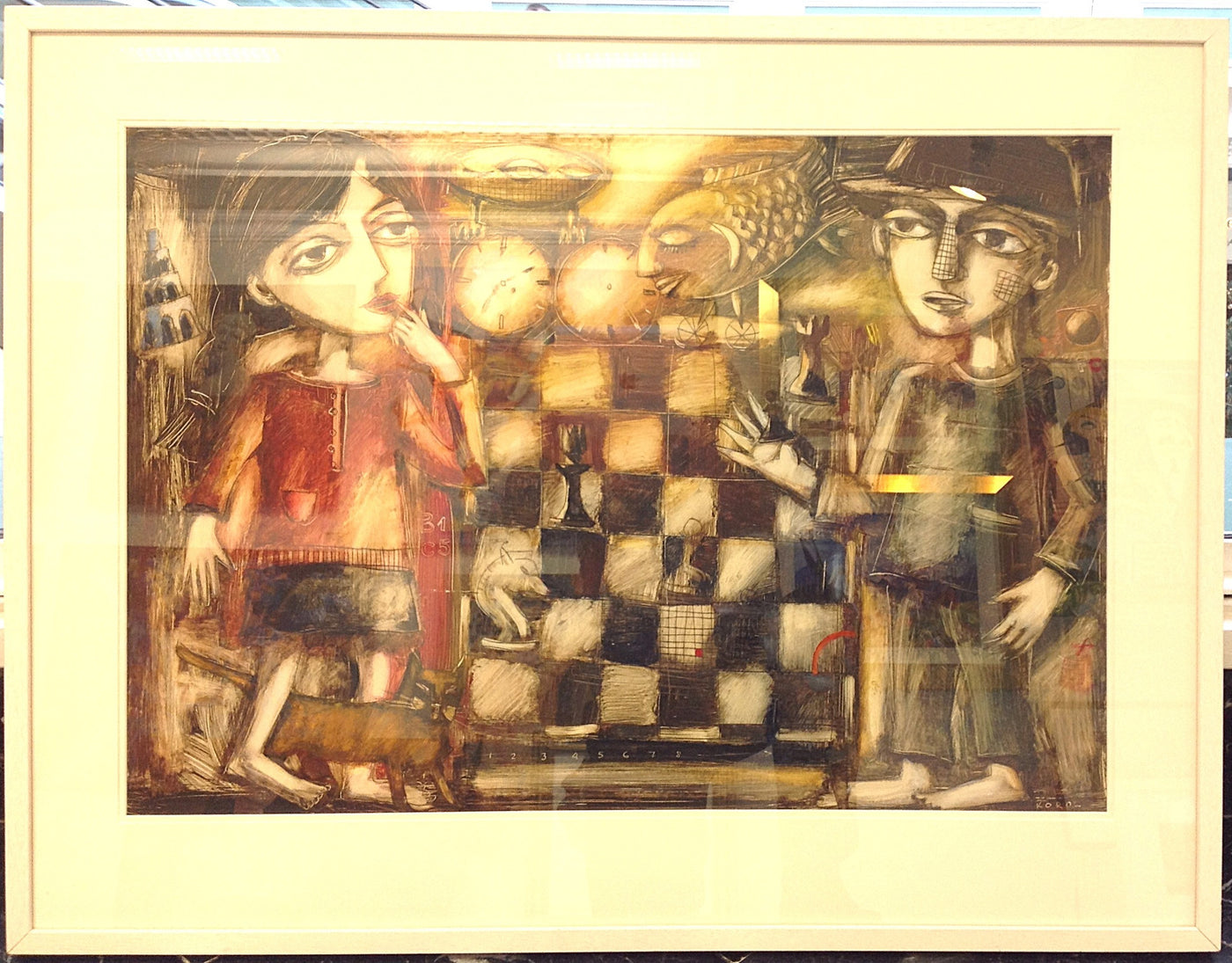 Chess Players by Ludmila Korol - Green Gallery