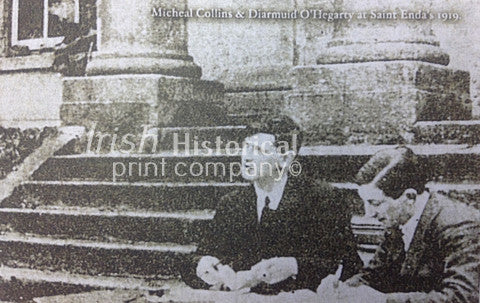 Michael Collins and Diarmuid O'Hegarty at St. Enda's 1919 - Green Gallery