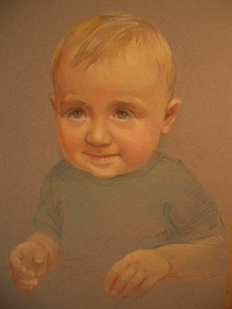Little Boy commissioned portrait - Green Gallery