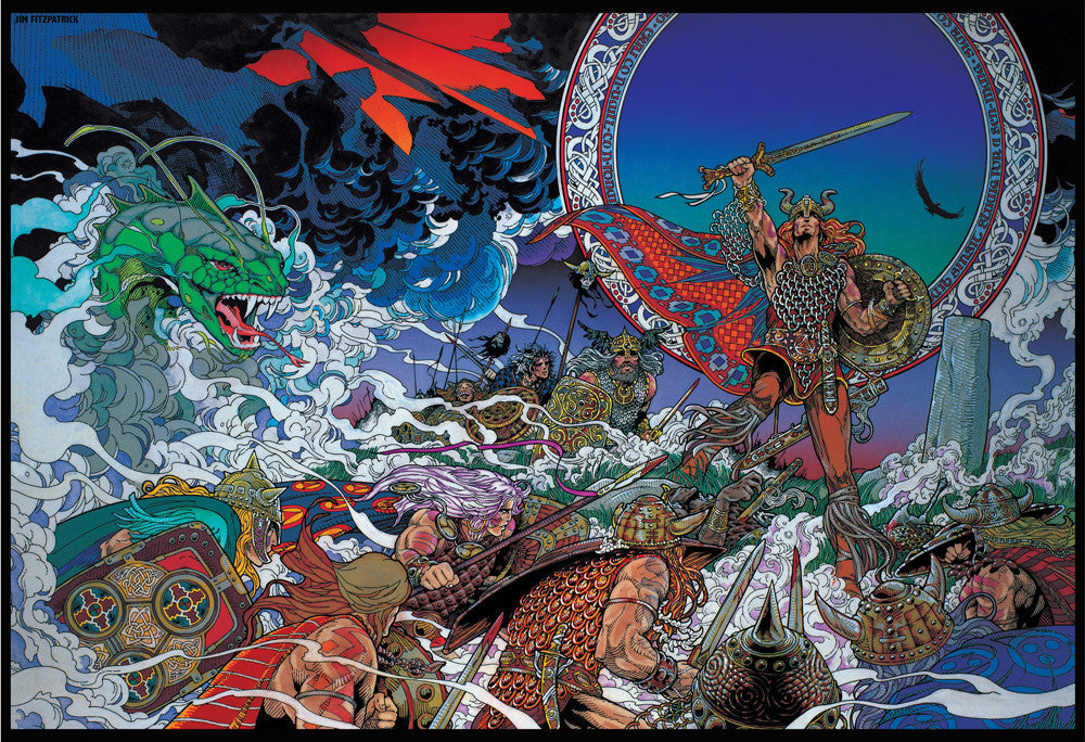 Nuada The High King by Jim FitzPatrick - Green Gallery