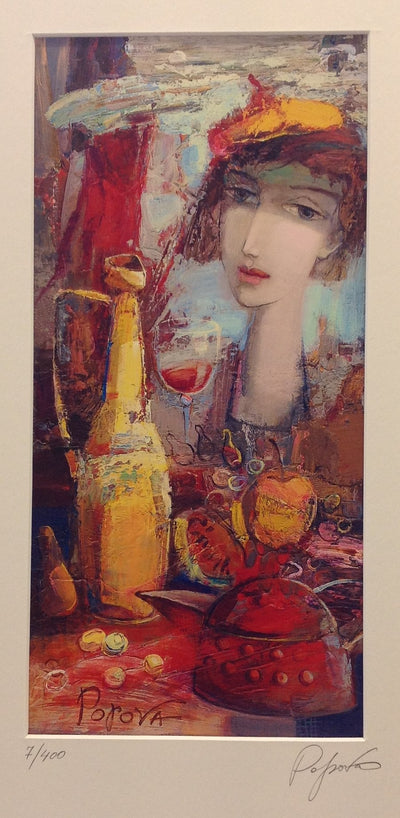 Wine And Wonderment by Oksana Popova - Green Gallery
