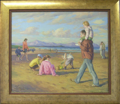 Playing In Sand, Laytown Beach - Green Gallery