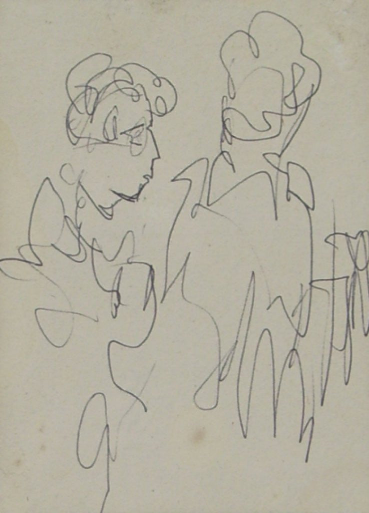 Two Figure Sketch by Markey Robinson - Green Gallery