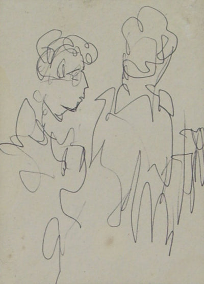 Two Figure Sketch by Markey Robinson - Green Gallery