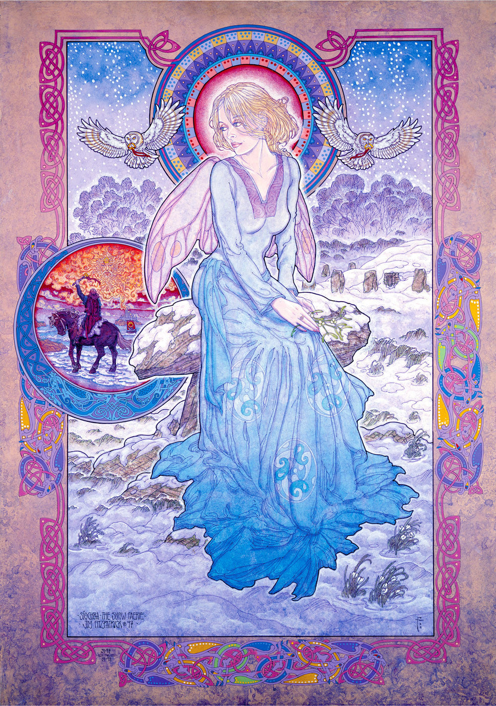 Siochra The Snow Faerie by Jim FitzPatrick - Green Gallery