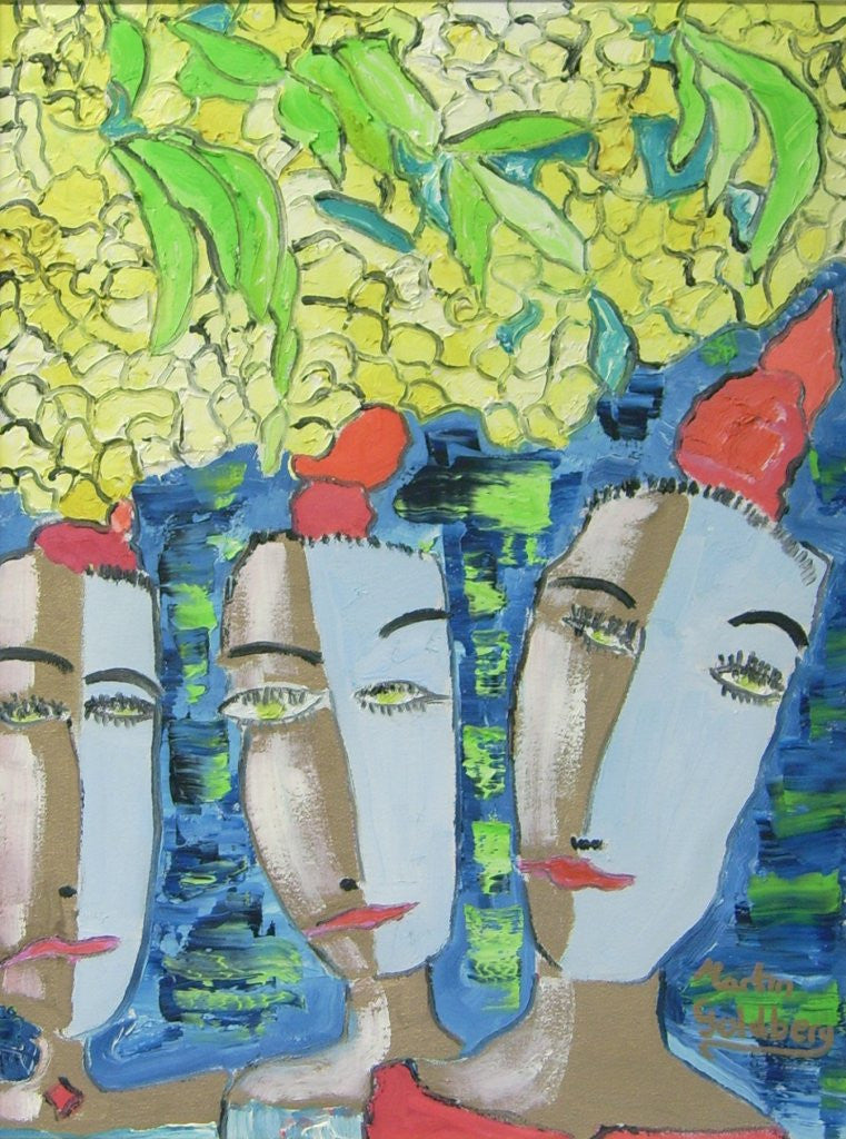 'Three Masks' - Green Gallery
